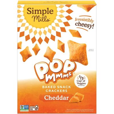Simple Mills Veggie Cheddar Baked Snack Crackers - 4 Oz Simple Mills Veggie Cheddar Baked Snack Crackers - 4 Oz