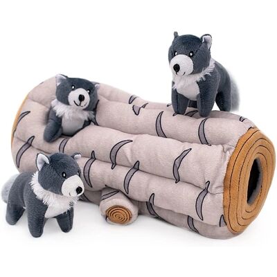 Zippy Paws Wilk Arktyczny - Interaktywny pluszowy zabawka dla psa Zippy Paws Wilk Arktyczny - Interaktywny pluszowy zabawka dla psa