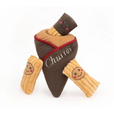Dog Toy - Squeaky Churros with Wafers Dog Toy - Squeaky Churros with Wafers