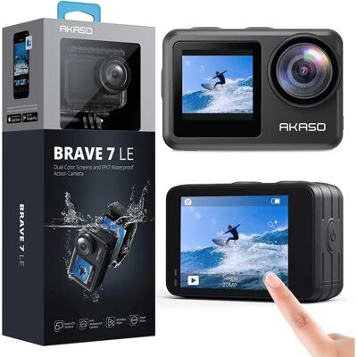 Caméra d'action AKASO Brave 7 LE - Imperméable 40M, 4K, Écran tactile - Publicité Caméra d'action AKASO Brave 7 LE - Imperméable 40M, 4K, Écran tactile - Publicité