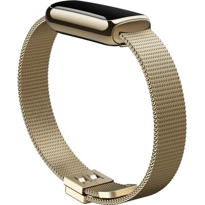Złota siatka ze stali nierdzewnej Fitbit - Inteligentne akcesoria Złota siatka ze stali nierdzewnej Fitbit - Inteligentne akcesoria