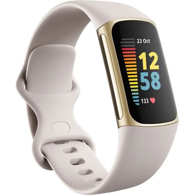 Fitbit Charge 5 - Lunar Weiß/Weiches Gold Fitbit Charge 5 - Lunar Weiß/Weiches Gold