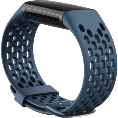 Fitbit Fitbit Charge 5 Pas Sportowy - Niebieski Aluminium Silikon Fitbit Fitbit Charge 5 Pas Sportowy - Niebieski Aluminium Silikon