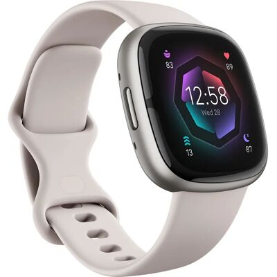 Fitbit Sense 2 - Księżycowa Biała/Platinum Aluminium Fitbit Sense 2 - Księżycowa Biała/Platinum Aluminium