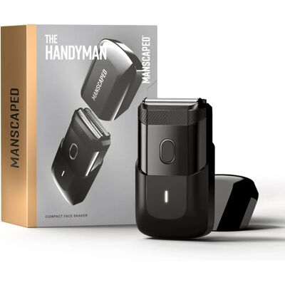 MANSCAPED The Handyman Kompakter Gesichtsrasierer - Tragbarer kabelloser Elektrorasierer - Schwarz MANSCAPED The Handyman Kompakter Gesichtsrasierer - Tragbarer kabelloser Elektrorasierer - Schwarz