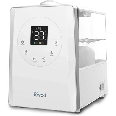 Inteligentny Nawilżacz Levoit LV600S do Sypialni 6 L, Górne Napełnianie Ciepłej i Zimnej Mgiełki Inteligentny Nawilżacz Levoit LV600S do Sypialni 6 L, Górne Napełnianie Ciepłej i Zimnej Mgiełki