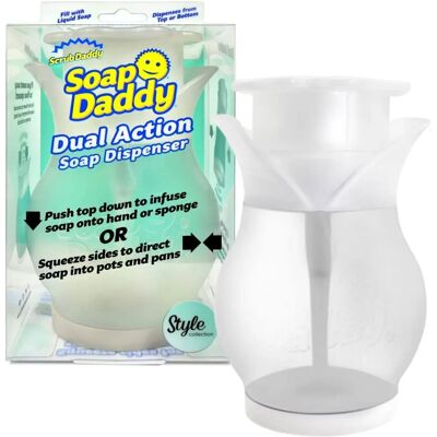 Scrub Daddy Soap Daddy - Dispenser, Vit - Dispenser Scrub Daddy Soap Daddy - Dispenser, Vit - Dispenser
