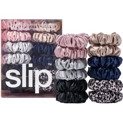 Slip Pure Zijde Minnie Scrunchies Set van 12 - Haaraccessoires Slip Pure Zijde Minnie Scrunchies Set van 12 - Haaraccessoires