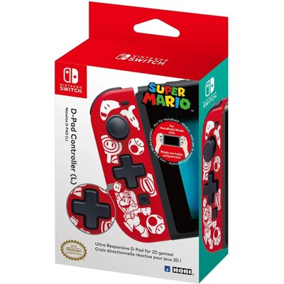 Hori Nintendo Switch D-Pad Controller (L) - Super Mario Rot/Weiß Hori Nintendo Switch D-Pad Controller (L) - Super Mario Rot/Weiß