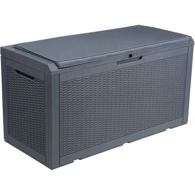 YITAHOME 380L Buiten Resin Opbergdoos met Slot - Tuinmeubelopslag YITAHOME 380L Buiten Resin Opbergdoos met Slot - Tuinmeubelopslag