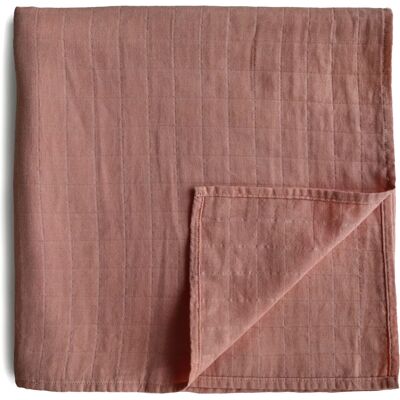 Mushie Cedar Couverture en Coton Bio - Couverture Bébé - Publicité Mushie Cedar Couverture en Coton Bio - Couverture Bébé - Publicité