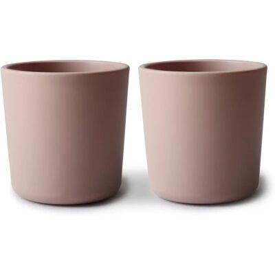 Mushie Conjunto de Pratos Rosa - 2 peças Mushie Conjunto de Pratos Rosa - 2 peças