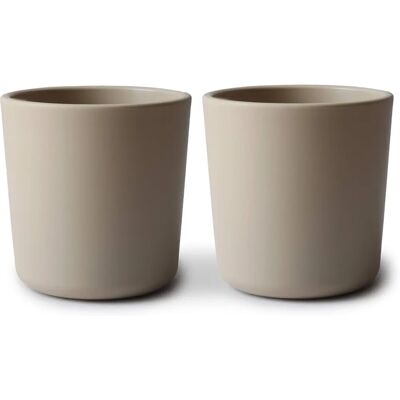 Gobelet bébé Mushie - Lot de 2 - Beige/Marron - Gobelet enfant - Publicité Gobelet bébé Mushie - Lot de 2 - Beige/Marron - Gobelet enfant - Publicité