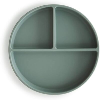 Assiette bébé en silicone avec ventouse - Cambridge Blue - Publicité Assiette bébé en silicone avec ventouse - Cambridge Blue - Publicité