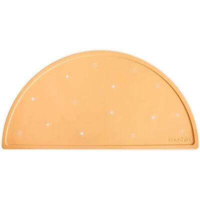Mushie Sun Orange Tapis en Silicone - Protège-table - Publicité Mushie Sun Orange Tapis en Silicone - Protège-table - Publicité