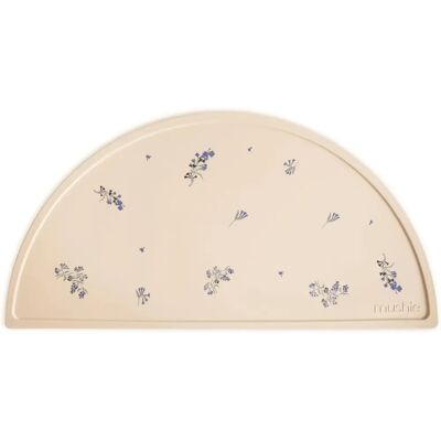 Mushie Μωβ Λουλούδια Σιλικόνη Πάνα - 36x23cm Mushie Μωβ Λουλούδια Σιλικόνη Πάνα - 36x23cm