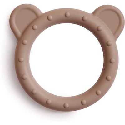 Mushie Naturlig Silikon Bear Tannbørste - Baby Tyggeleke Mushie Naturlig Silikon Bear Tannbørste - Baby Tyggeleke
