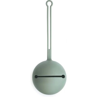 Étui pour sucette en silicone Mushie - Cambridge Blue - Publicité Étui pour sucette en silicone Mushie - Cambridge Blue - Publicité