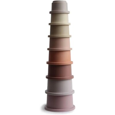 Mushie Brand Model - Stackable Cups Toy for Kids Mushie Brand Model - Stackable Cups Toy for Kids