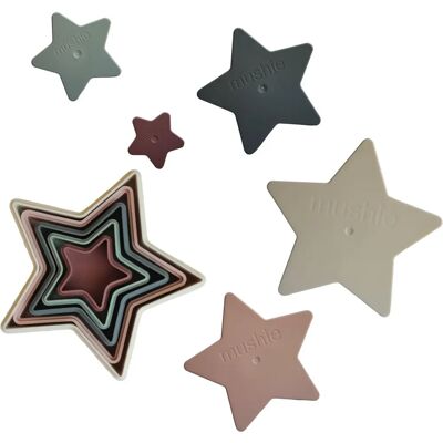 Mushie Nesting Stars Toy - Ensemble de 5 pièces Mushie Nesting Stars Toy - Ensemble de 5 pièces