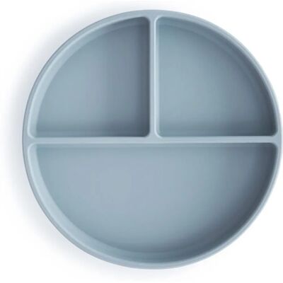 Assiette à ventouse en silicone Powder Blue Mushie - Vaisselle pour enfants - Publicité Assiette à ventouse en silicone Powder Blue Mushie - Vaisselle pour enfants - Publicité