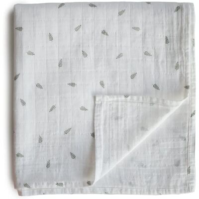 Mushie Mousseline en Coton Bio pour Bébé - 120x120 cm - Publicité Mushie Mousseline en Coton Bio pour Bébé - 120x120 cm - Publicité