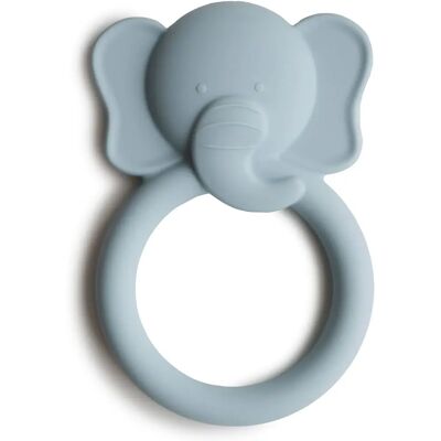 Mushie Anneau de Dentition Éléphant en Silicone Bleu - Mordedor - Publicité Mushie Anneau de Dentition Éléphant en Silicone Bleu - Mordedor - Publicité