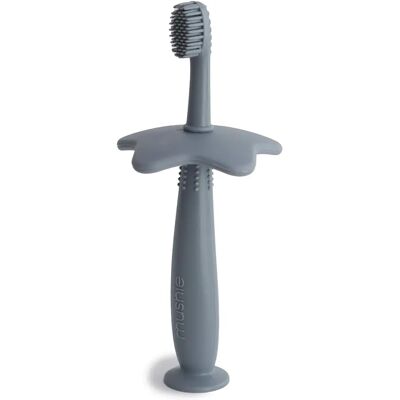 Brosse à dents pour bébé Mushie - Star Tradewinds 6M+ en silicone doux - Publicité Brosse à dents pour bébé Mushie - Star Tradewinds 6M+ en silicone doux - Publicité