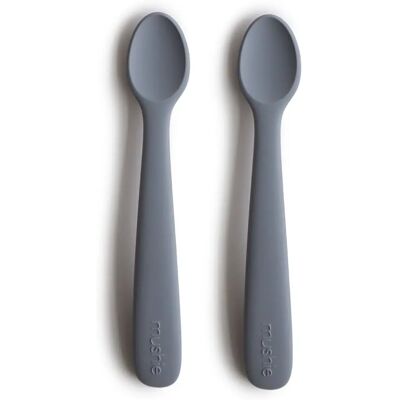 Mushie Colheres de Silicone para Bebê - Tradewinds - Utensílios de Alimentação Infantil Mushie Colheres de Silicone para Bebê - Tradewinds - Utensílios de Alimentação Infantil