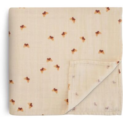 Mushie Maxi Mousseline en Coton - Couverture Bébé - Publicité Mushie Maxi Mousseline en Coton - Couverture Bébé - Publicité