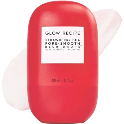 Glow Recipe Strawberry BHA Pore-Smooth Blur Drops (30ml) - Publicité Glow Recipe Strawberry BHA Pore-Smooth Blur Drops (30ml) - Publicité