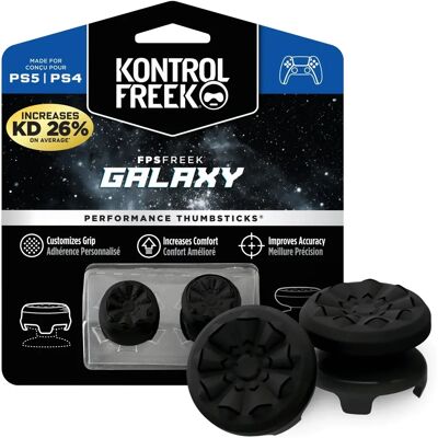 KontrolFreek PS5/PS4 Performance Thumbsticks (4 Prong) - FPS Freek Galaxy Black Performance - Publicité KontrolFreek PS5/PS4 Performance Thumbsticks (4 Prong) - FPS Freek Galaxy Black Performance - Publicité