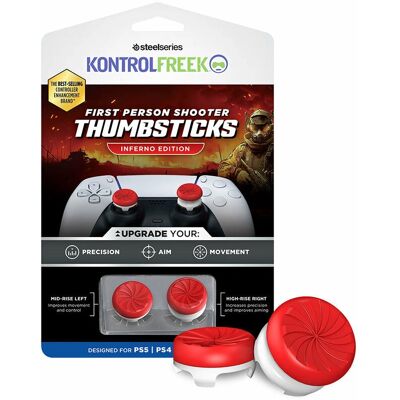 KontrolFreek PS5/PS4 Performance Thumbsticks (4 Prong) - Ego-Shooter Thumbsticks Inferno Edition Rot KontrolFreek PS5/PS4 Performance Thumbsticks (4 Prong) - Ego-Shooter Thumbsticks Inferno Edition Rot