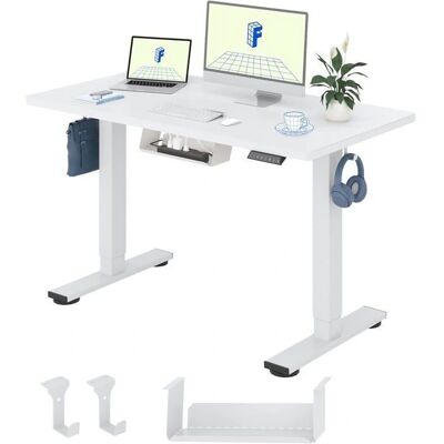 FLEXISPOT EG1 - Blanc 100x60cm - Bureau debout - Publicité FLEXISPOT EG1 - Blanc 100x60cm - Bureau debout - Publicité