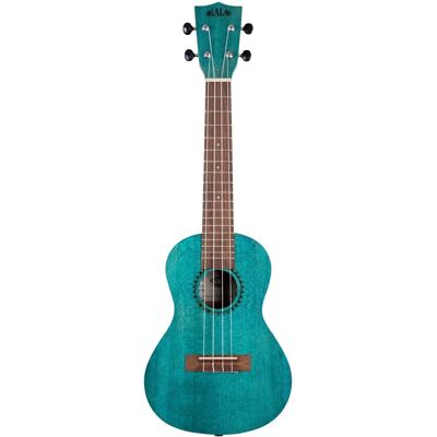 Kala Ukulélé de Concert Meranti Teinté Bleu - Ukulele - Publicité Kala Ukulélé de Concert Meranti Teinté Bleu - Ukulele - Publicité