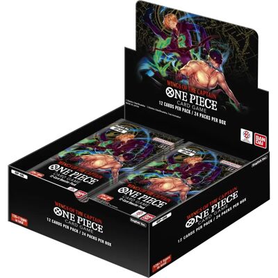 Bandai Namco One Piece Jeu de Cartes: Ailes du Capitaine - Boîte de Boosters - Publicité Bandai Namco One Piece Jeu de Cartes: Ailes du Capitaine - Boîte de Boosters - Publicité