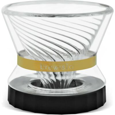 Brewista Tornado Duo Double Wall Glass Dripper - Kaffeebereiter Brewista Tornado Duo Double Wall Glass Dripper - Kaffeebereiter