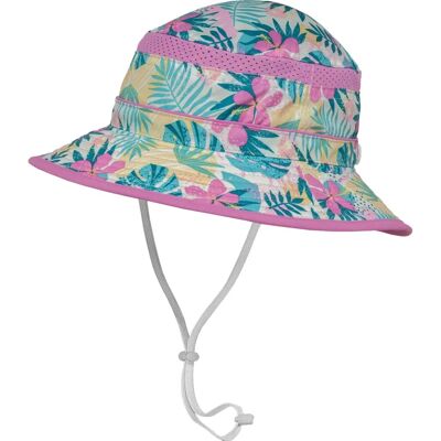 Sunday Afternoons Pink Tropical Kids Bucket Hat UPF 50+ Small Sunday Afternoons Pink Tropical Kids Bucket Hat UPF 50+ Small