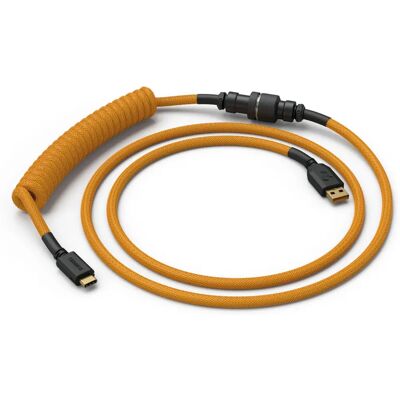 Câble spiralé Jaune Glorious - USB-C à USB-A - Accessoire clavier gaming Câble spiralé Jaune Glorious - USB-C à USB-A - Accessoire clavier gaming