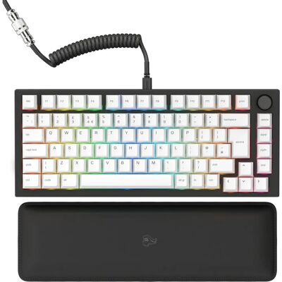 Glorious GMMK Pro 75% UK Gaming Keyboard White Keycaps - Gaming Keyboard Glorious GMMK Pro 75% UK Gaming Keyboard White Keycaps - Gaming Keyboard