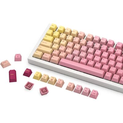 Glorious GPBT Pink Grapefruit Keycaps - Forge, Rosa, Gelb, Rot Glorious GPBT Pink Grapefruit Keycaps - Forge, Rosa, Gelb, Rot
