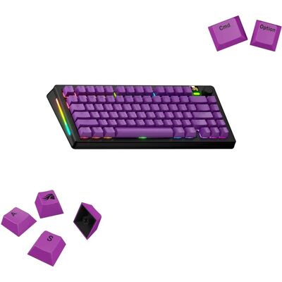 Glorious GPBT Basics Keycaps - Epic Purple - US ANSI - PBT Glorious GPBT Basics Keycaps - Epic Purple - US ANSI - PBT