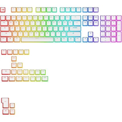 Glorious Aura V3 Keycaps - Weiß, PBT, Doubleshot, US-Layout Glorious Aura V3 Keycaps - Weiß, PBT, Doubleshot, US-Layout