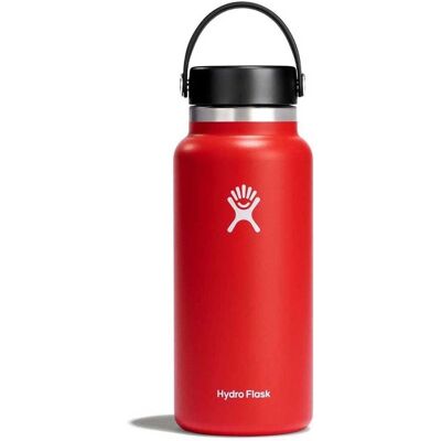 Hydro Flask Czerwony Szeroki Usta Butelka - 32 oz - Unisex Hydro Flask Czerwony Szeroki Usta Butelka - 32 oz - Unisex