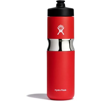 Hydro Flask 20 Oz Bred munn sportflaske - Rød Hydro Flask 20 Oz Bred munn sportflaske - Rød