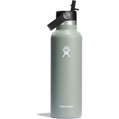 Hydro Flask 21oz Standard Mouth with Flex Straw Cap - Green Hydro Flask 21oz Standard Mouth with Flex Straw Cap - Green