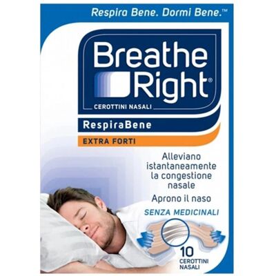 Cerottini Nasali Breathe Right Extra Forte - Supporto alla Respirazione Cerottini Nasali Breathe Right Extra Forte - Supporto alla Respirazione