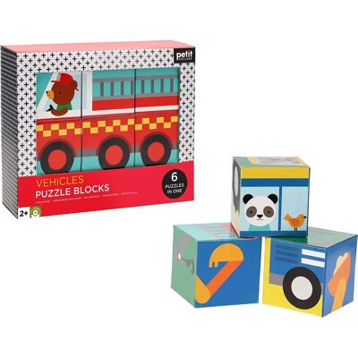 Petit Collage Fahrzeug Puzzle Blocks - Puzzlespiel Petit Collage Fahrzeug Puzzle Blocks - Puzzlespiel
