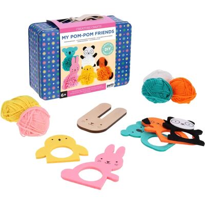 Petit Collage - Creature Crafts - My Pom-Pom Friends - Crafting Kit for Kids Petit Collage - Creature Crafts - My Pom-Pom Friends - Crafting Kit for Kids