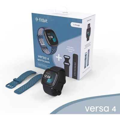 Fitbit Versa 4 - Czarny/Grafitowy Zestaw Aluminiowy Fitbit Versa 4 - Czarny/Grafitowy Zestaw Aluminiowy